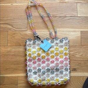 Cynthia Rowley Colorful Beaded Daisy Bag